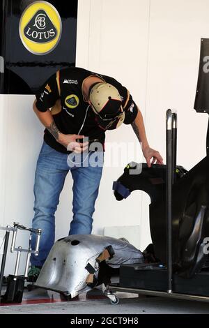 Kimi Raikkonen (FIN) Lotus F1 Team. Japanese Grand Prix, Thursday 10th October 2013. Suzuka, Japan. Stock Photo