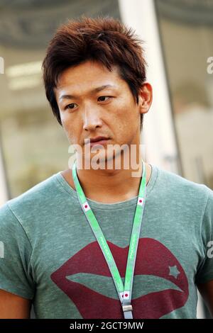 Yuji Ide (JPN) Racing Driver. Japanese Grand Prix, Friday 11th October 2013. Suzuka, Japan. Stock Photo