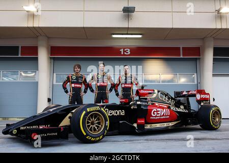 Lotus f1 team team mate pastor maldonado hi-res stock photography