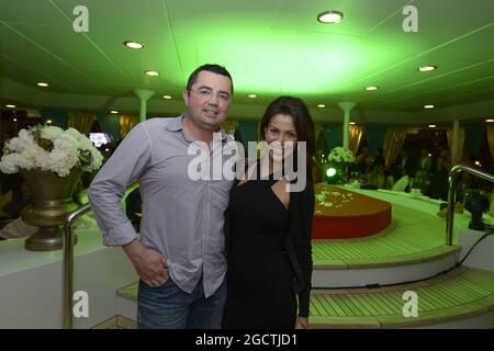 Guests at the Signature Monaco Party on the Indian Empress Boat. Monaco  Grand Prix, Thursday 22nd May 2014. Monte Carlo, Monaco Stock Photo - Alamy