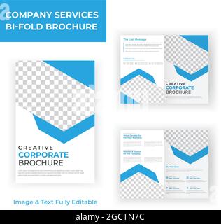 Company profile business brochure template design Premium Vector Stock Vector