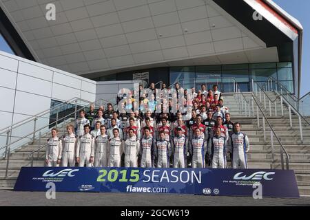 2015 Drivers Photo. FIA World Endurance Championship, Round 1, Friday 10th April 2015. Silverstone, England.