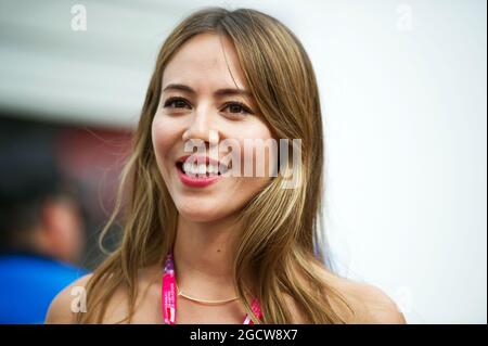 Jessica Button (JPN), wife of Jenson Button (GBR) McLaren. Monaco Grand Prix, Sunday 24th May 2015. Monte Carlo, Monaco. Stock Photo