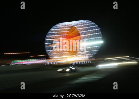 Night action. FIA World Endurance Championship, Le Mans 24 Hours - Practice and Qualifying, Wednesday 10th June 2015. Le Mans, France. Stock Photo