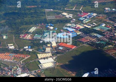 Industrial district in Silang in the province of Cavite, Philippines. Stock Photo