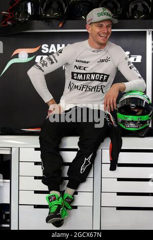 Nico Hulkenberg (GER) Sahara Force India F1. Japanese Grand Prix, Friday 7th October 2016. Suzuka, Japan. Stock Photo