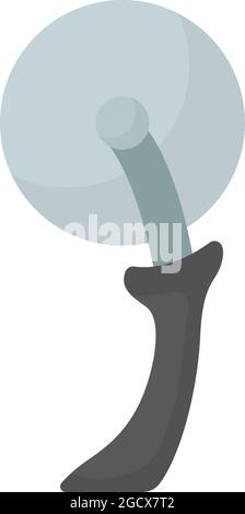 Pizza cutting wheel semi flat color vector object Stock Vector