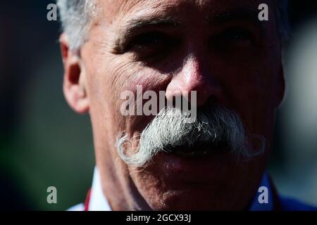 Chase Carey (USA) Formula One Group Chairman. Mexican Grand Prix, Saturday 29th October 2016. Mexico City, Mexico. Stock Photo