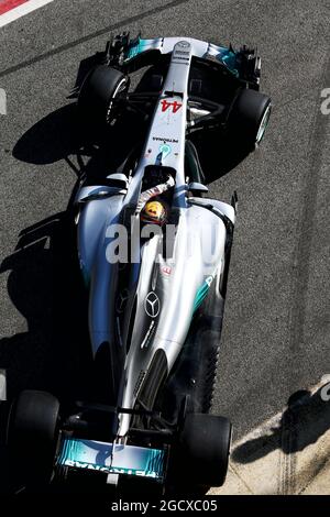 Lewis Hamilton (GBR) Mercedes AMG F1 W08. Stock Photo