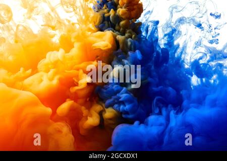 Ink drop in water. Abstract background Stock Photo