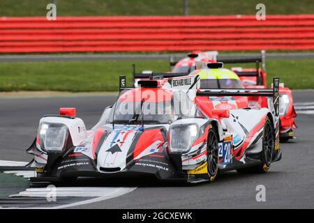 Francois Perrodo (FRA) / Mathieu Vaxiviere (FRA) / Emmanuel Collard (FRA) #28 TDS Racing, Oreca 07 - Gibson. FIA World Endurance Championship, Round 1, Sunday 16th April 2017. Silverstone, England. Stock Photo