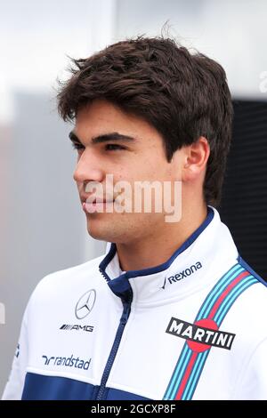 Lance Stroll (CDN) Williams. Hungarian Grand Prix, Thursday 27th July 2017. Budapest, Hungary. Stock Photo