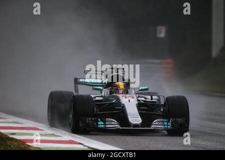 Lewis Hamilton (GBR) Mercedes AMG F1 W08. Stock Photo