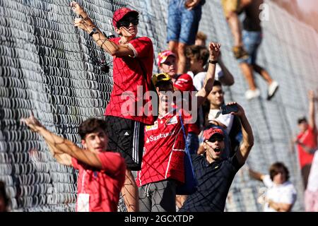 Fans at the podium. Italian Grand Prix, Sunday 3rd September 2017. Monza Italy. Stock Photo