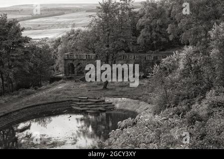 Rivington Terraced Gardens from Above Stock Photo