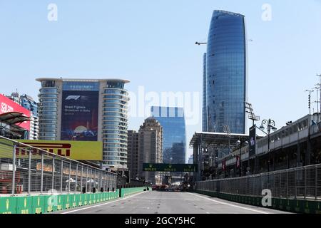 Circuit atmosphere. Azerbaijan Grand Prix, Thursday 26th April 2018. Baku City Circuit, Azerbaijan. Stock Photo