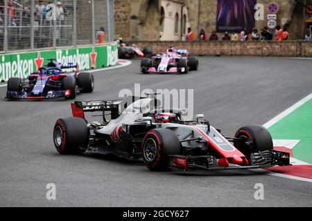 Romain Grosjean (FRA) Haas F1 Team VF-18. Azerbaijan Grand Prix