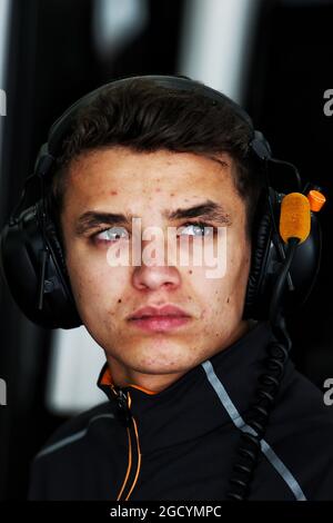 Lando Norris (GBR) McLaren Test Driver. Brazilian Grand Prix, Saturday 10th November 2018. Sao Paulo, Brazil. Stock Photo