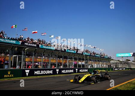 Daniel Ricciardo (AUS) Renault F1 Team RS19. Australian Grand Prix, Sunday 17th March 2019. Albert Park, Melbourne, Australia. Stock Photo