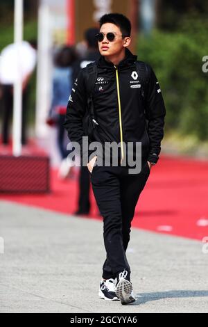 Ye Yifei (CHN) Renault Sport Academy Driver. Chinese Grand Prix, Friday 12th April 2019. Shanghai, China. Stock Photo