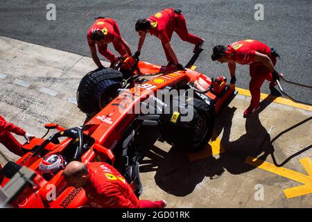 Charles Leclerc (MON) Ferrari SF90. Formula One In Season Testing, Day 1, Tuesday 14th May 2019. Barcelona, Spain. Stock Photo