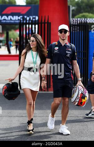 Pierre Gasly (FRA) Red Bull Racing with his girlfriend Caterina Masetti Zannini. French Grand Prix, Friday 21st June 2019. Paul Ricard, France. Stock Photo