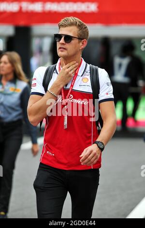 Marcus Ericsson (SWE) Alfa Romeo Racing Third Driver. Japanese Grand Prix, Friday 11th October 2019. Suzuka, Japan. Stock Photo