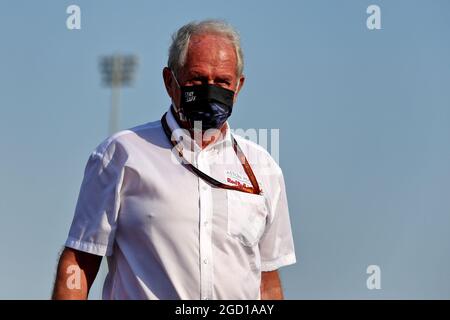 Dr Helmut Marko (AUT) Red Bull Motorsport Consultant. Sakhir Grand Prix, Friday 4th December 2020. Sakhir, Bahrain. Stock Photo