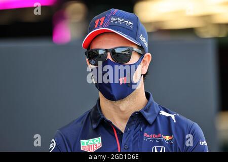 Sergio Perez (MEX) Red Bull Racing. Formula One Testing, Friday 12th March 2021. Sakhir, Bahrain. Stock Photo