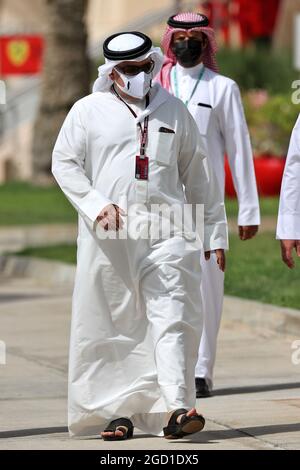 Crown Prince Shaikh Salman bin Isa Hamad Al Khalifa (BRN). Bahrain Grand Prix, Thursday 25th March 2021. Sakhir, Bahrain. Stock Photo