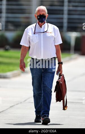 Dr Helmut Marko (AUT) Red Bull Motorsport Consultant. Bahrain Grand Prix, Friday 26th March 2021. Sakhir, Bahrain. Stock Photo