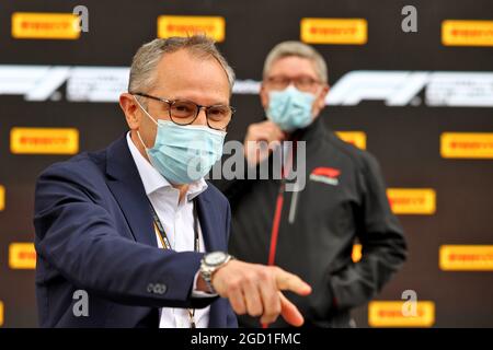 Stefano Domenicali (ITA) Formula One President and CEO. Emilia Romagna Grand Prix, Sunday 18th April 2021. Imola, Italy. Stock Photo