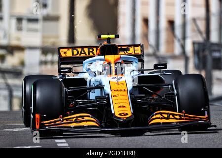 Lando Norris (GBR) McLaren MCL35M. Monaco Grand Prix, Thursday