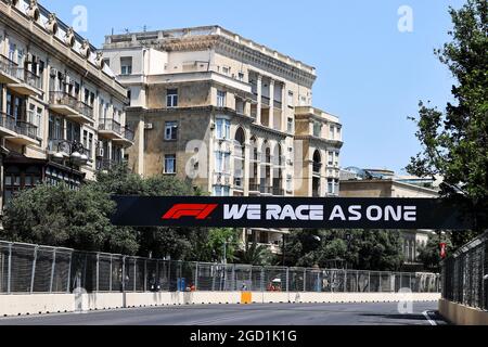 Circuit atmosphere. Azerbaijan Grand Prix, Thursday 3rd June 2021. Baku City Circuit, Azerbaijan. Stock Photo