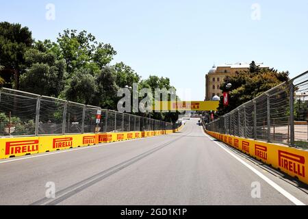 Circuit atmosphere. Azerbaijan Grand Prix, Thursday 3rd June 2021. Baku City Circuit, Azerbaijan. Stock Photo