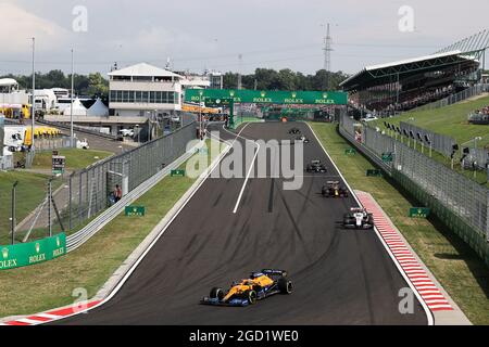 Daniel Ricciardo (AUS) McLaren MCL35M. Hungarian Grand Prix, Sunday 1st August 2021. Budapest, Hungary. Stock Photo