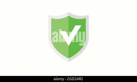 Firewall, protection, safety shield icon. Vector flat editable illustration on a white background Stock Vector