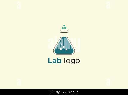 lab logo design template Stock Vector