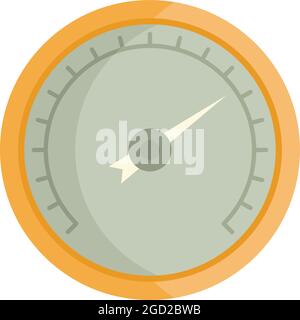 Pressure barometer icon. Flat illustration of pressure barometer vector icon isolated on white background Stock Vector