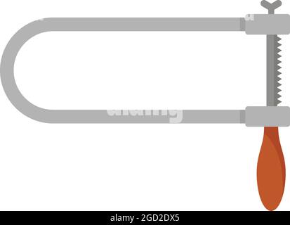 Coping saw icon. Flat illustration of coping saw vector icon isolated on white background Stock Vector