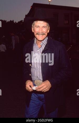 **FILE PHOTO** Alex Cord Has Passed Away At 88. Alex Cord July 1989 Credit: Ralph Dominguez/MediaPunch Stock Photo