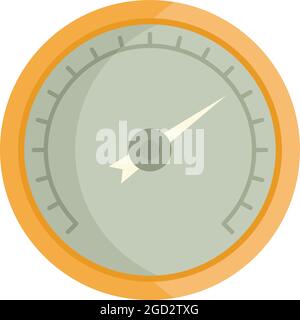 Pressure barometer icon. Flat illustration of pressure barometer vector icon isolated on white background Stock Vector
