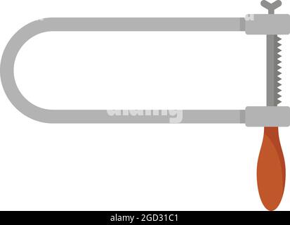 Coping saw icon. Flat illustration of coping saw vector icon isolated on white background Stock Vector