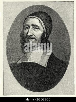 Protestant puritan Richard Baxter, print engraved by T.W. Hunt from the ...