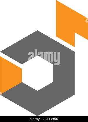 Letter D logo icon design concept illustrtation Stock Vector