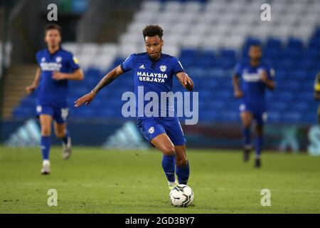Cardiff, UK. 10th Aug, 2021. Josh Murphy of Cardiff City in action. EFL cup 1st round match, Cardiff city v Sutton Utd at the Cardiff City Stadium in Cardiff, Wales on Tuesday 10th August 2021. this image may only be used for Editorial purposes. Editorial use only, license required for commercial use. No use in betting, games or a single club/league/player publications. pic by Andrew Orchard/Andrew Orchard sports photography/Alamy Live news Credit: Andrew Orchard sports photography/Alamy Live News Stock Photo