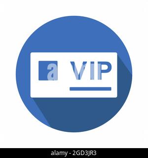 Vector Graphic of VIP Card - Flat Style - simple illustration. Editable stroke. Design template vector.outline style design.Vector graphic illustratio Stock Vector