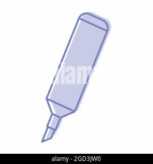 Icon Vector of Marker - Blue Twins Style - simple illustration. Editable stroke. Design template vector.outline style design.Vector graphic illustrati Stock Vector