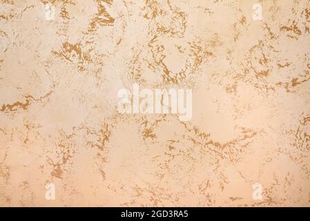Golden wall background, gold concrete texture Stock Photo