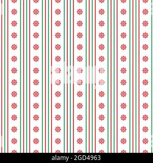Winter seamless snowflakes and stripes pattern for fabrics and wrapping ...